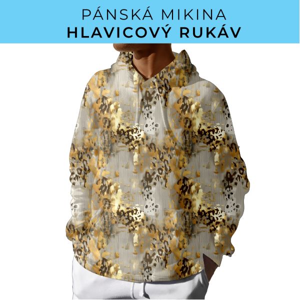 PÁNSKÝ střih - mikina s kapucí