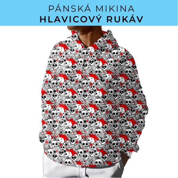 PÁNSKÝ střih - mikina s kapucí