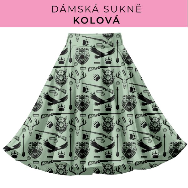 DÁMSKÝ střih - Kolová sukně