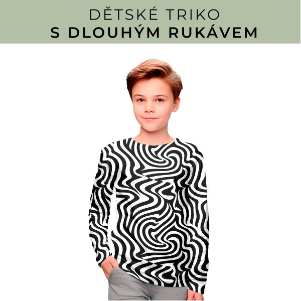 DĚTSKÝ střih - triko dlouhý rukáv