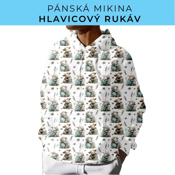 PÁNSKÝ střih - mikina s kapucí