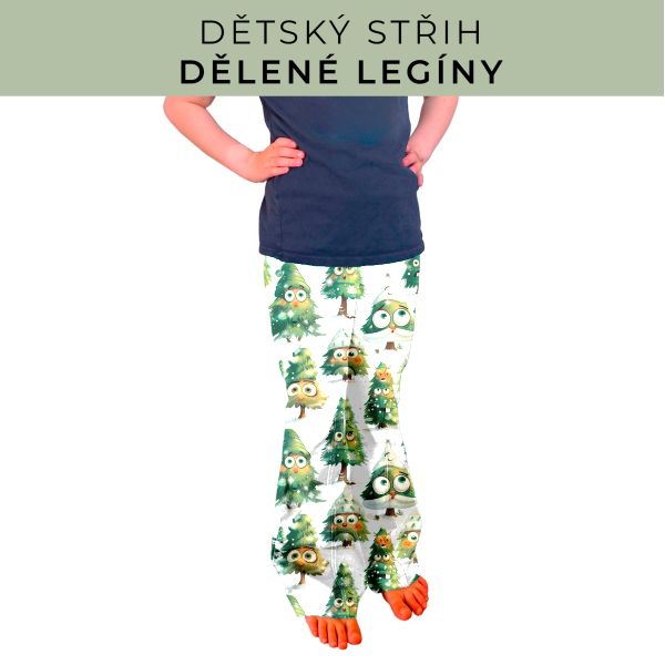 Dětský střih - Dělené legíny
