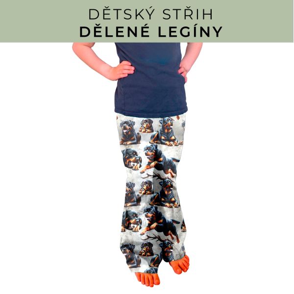 Dětský střih - Dělené legíny