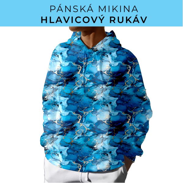 PÁNSKÝ střih - mikina s kapucí
