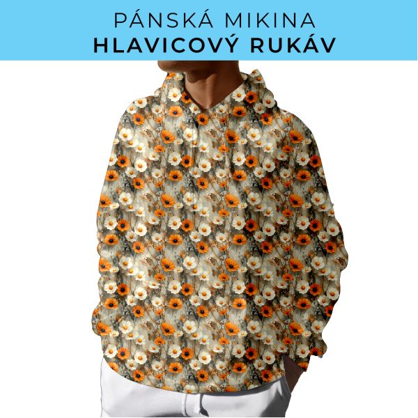 PÁNSKÝ střih - mikina s kapucí