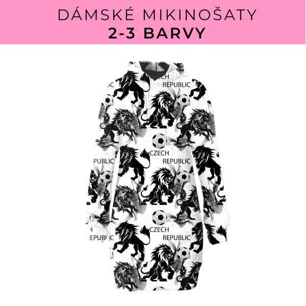 DÁMSKÝ střih - Mikinošaty 2-3 barvy