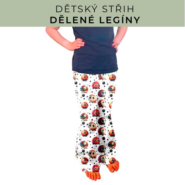 Dětský střih - Dělené legíny
