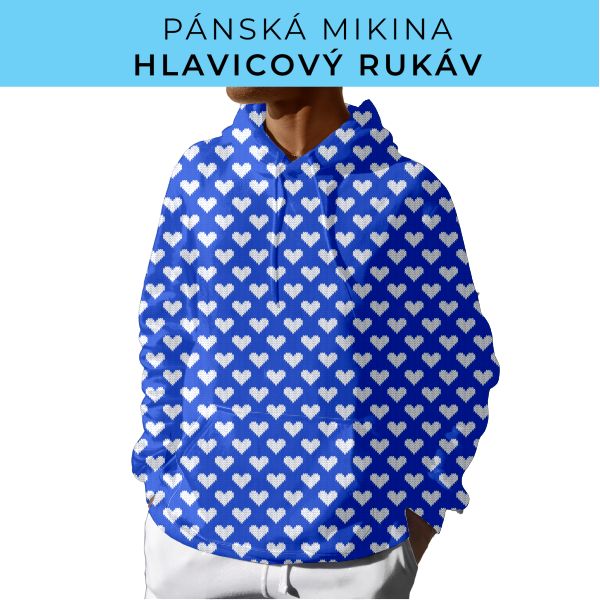 PÁNSKÝ střih - mikina s kapucí