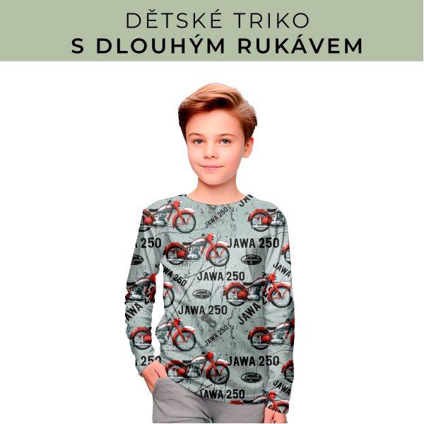 DĚTSKÝ střih - triko dlouhý rukáv