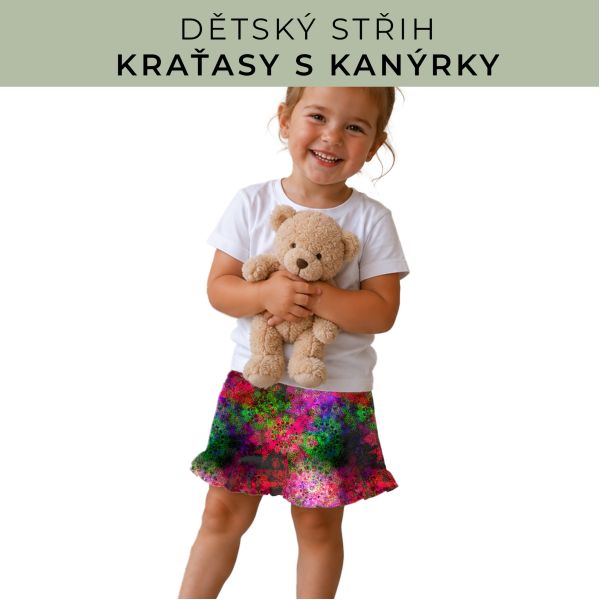 Dětský střih - Kraťásky s kanýrkem