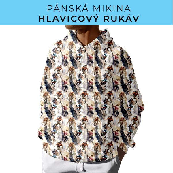 PÁNSKÝ střih - mikina s kapucí