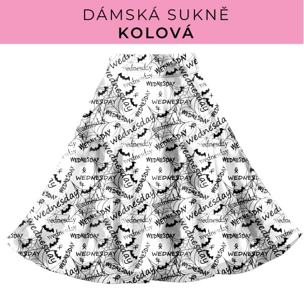 DÁMSKÝ střih - Kolová sukně