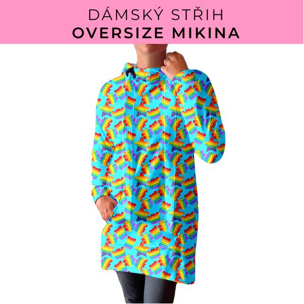 DÁMSKÝ střih - Oversize mikina
