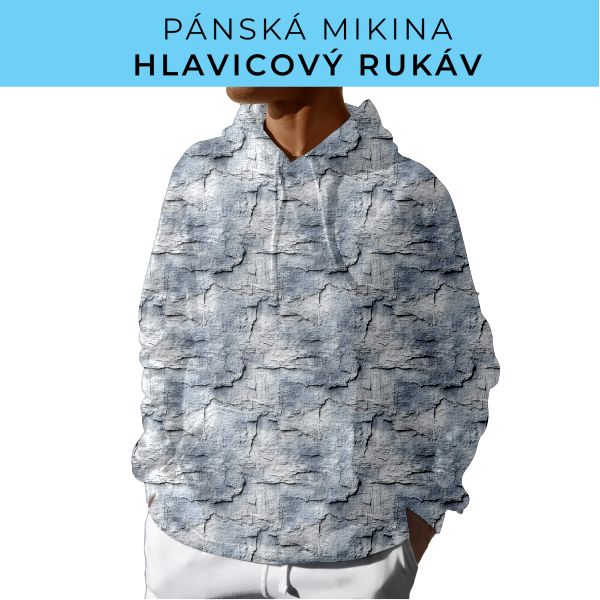 PÁNSKÝ střih - mikina s kapucí