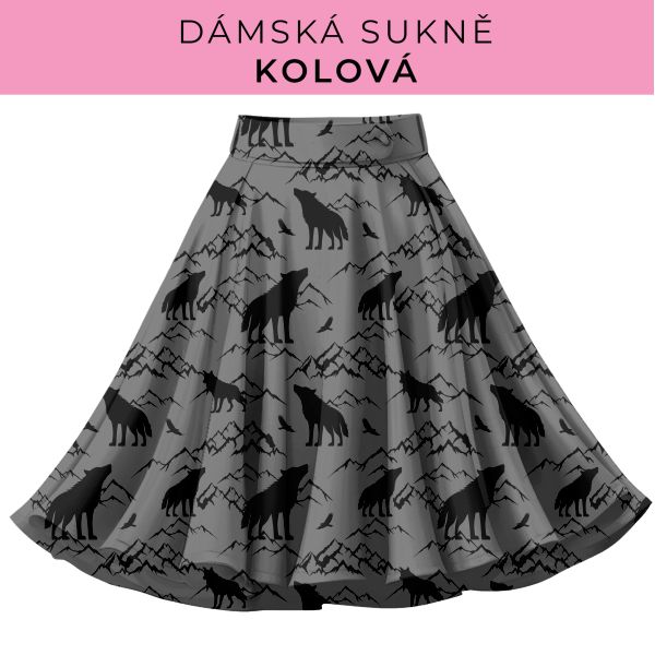DÁMSKÝ střih - Kolová sukně