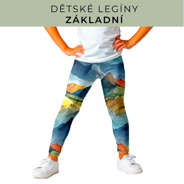 DĚTSKÝ střih - legíny základní