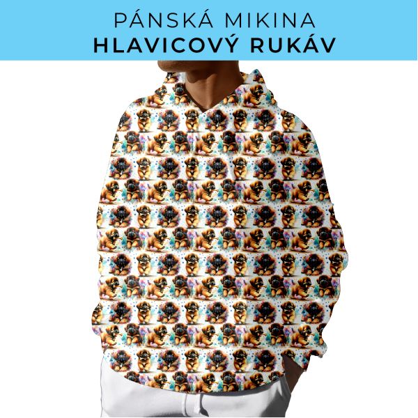 PÁNSKÝ střih - mikina s kapucí