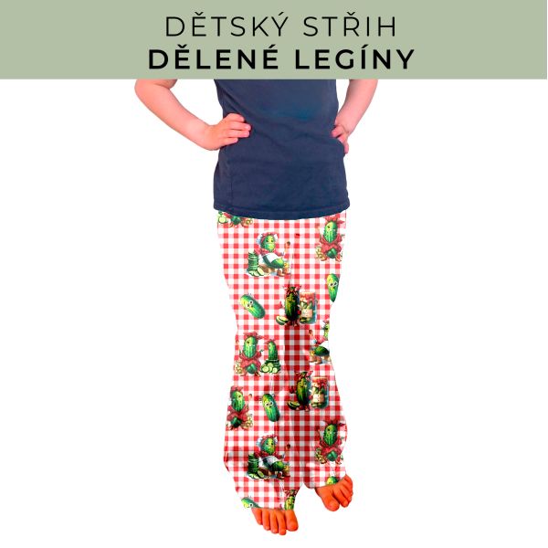 Dětský střih - Dělené legíny