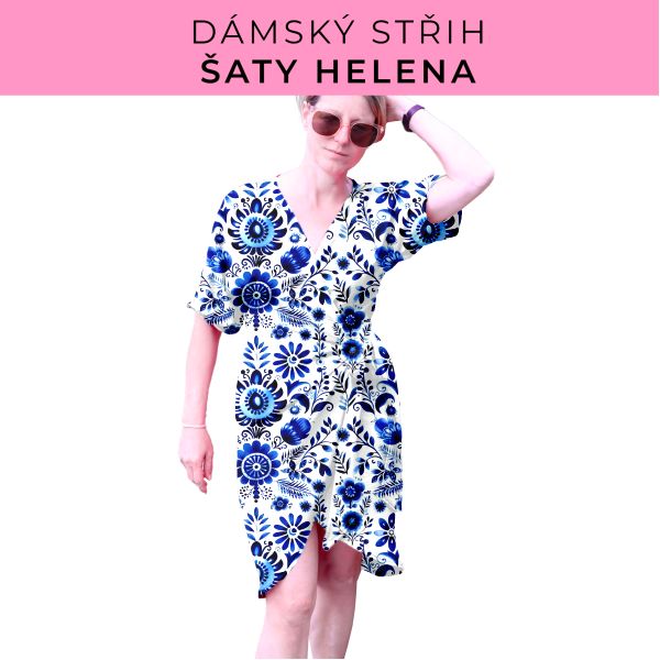 Dámský střih na šaty  Helena