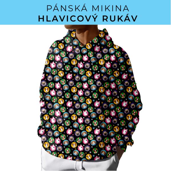 PÁNSKÝ střih - mikina s kapucí