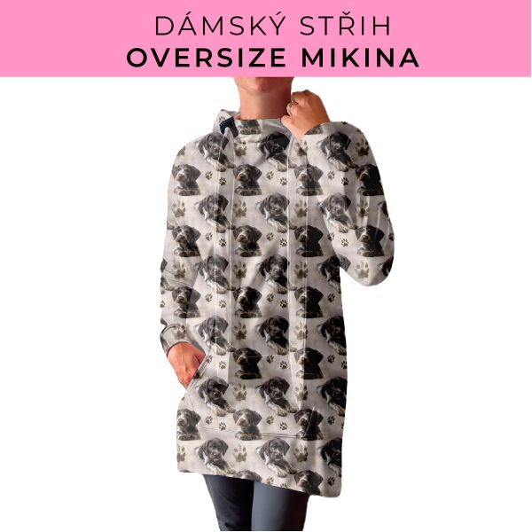 DÁMSKÝ střih - Oversize mikina