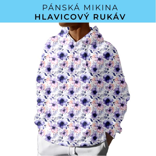 PÁNSKÝ střih - mikina s kapucí