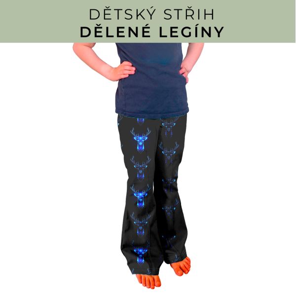 Dětský střih - Dělené legíny