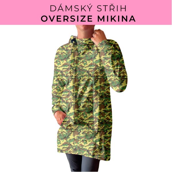 DÁMSKÝ střih - Oversize mikina