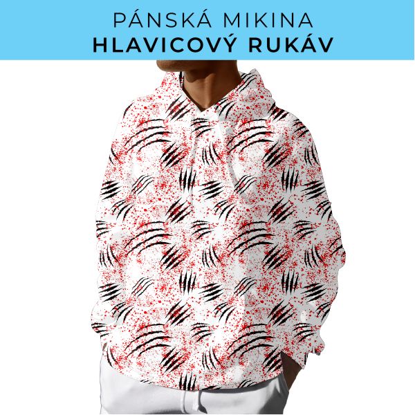 PÁNSKÝ střih - mikina s kapucí