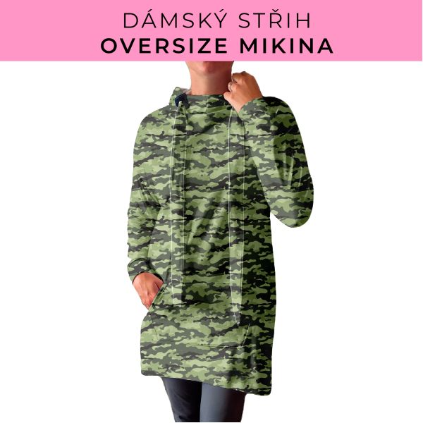DÁMSKÝ střih - Oversize mikina