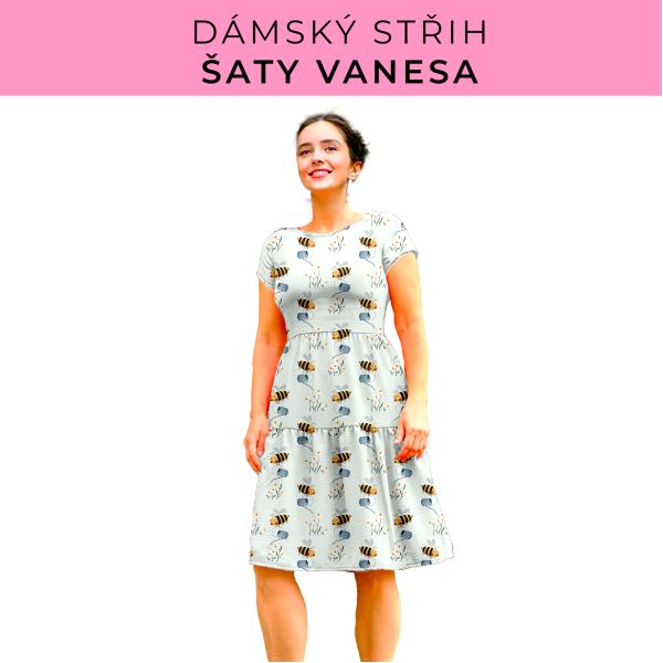 Dámský střih šaty Vanesa