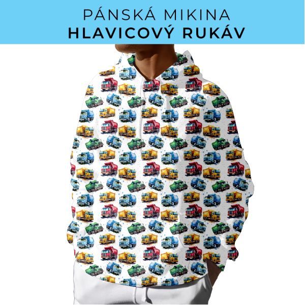 PÁNSKÝ střih - mikina s kapucí