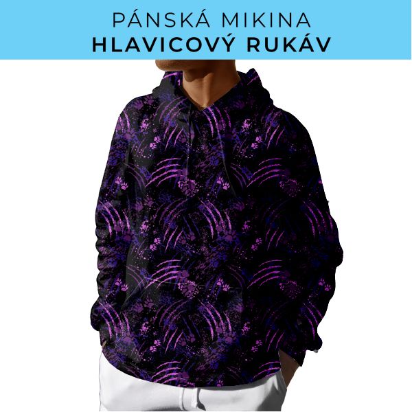 PÁNSKÝ střih - mikina s kapucí