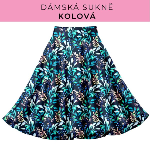 DÁMSKÝ střih - Kolová sukně