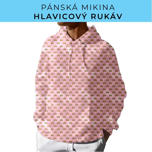 PÁNSKÝ střih - mikina s kapucí