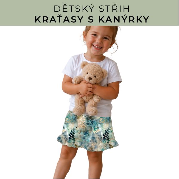 Dětský střih - Kraťásky s kanýrkem