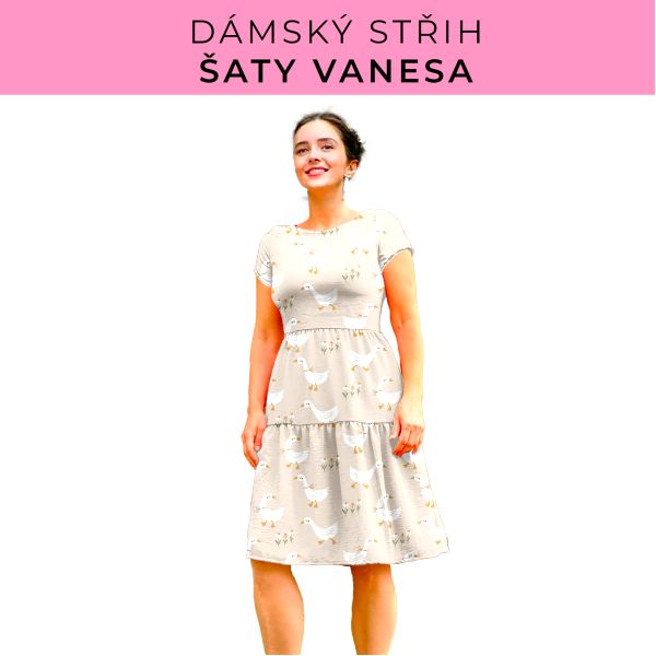 Dámský střih šaty Vanesa