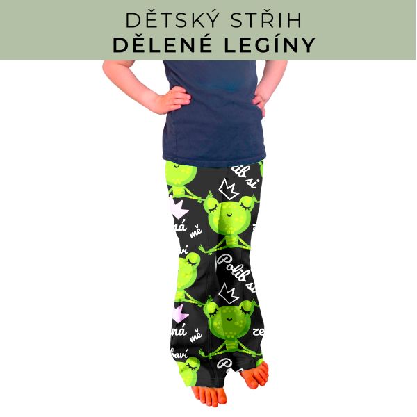 Dětský střih - Dělené legíny