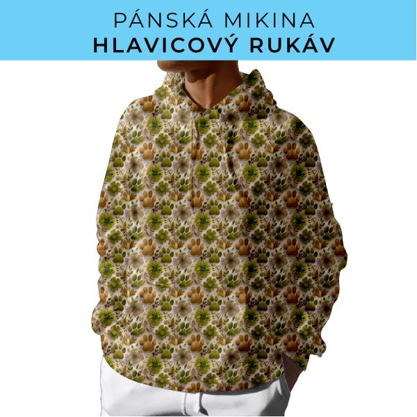 PÁNSKÝ střih - mikina s kapucí