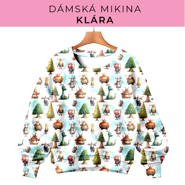 DÁMSKÝ střih - mikina Klára