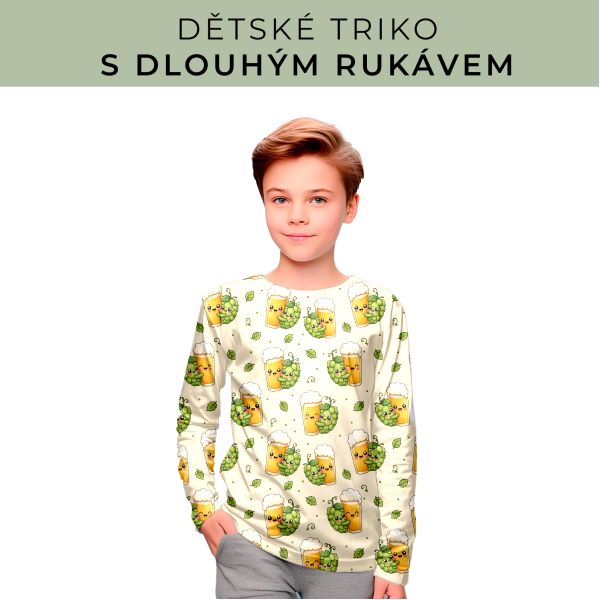 DĚTSKÝ střih - triko dlouhý rukáv