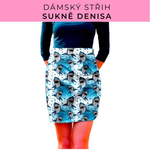 Dámský střih - Dámská sukně Denisa