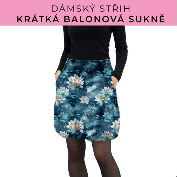 Dámský střih - balonová krátká sukně