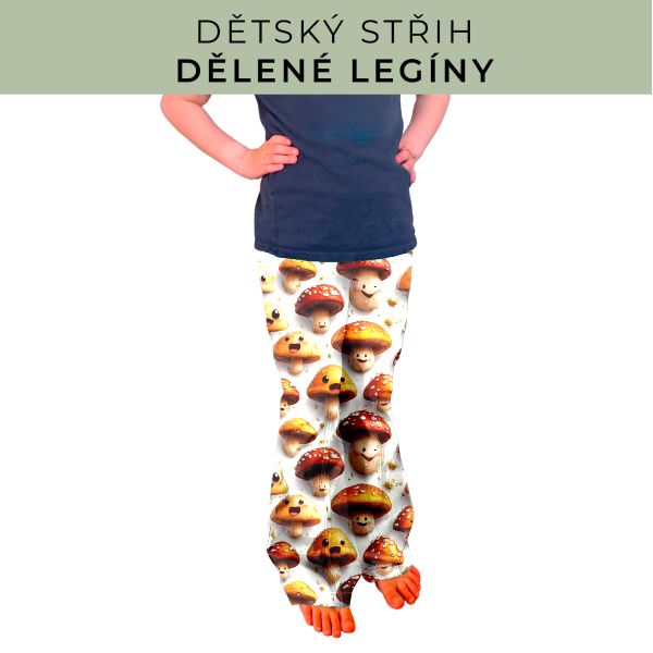 Dětský střih - Dělené legíny