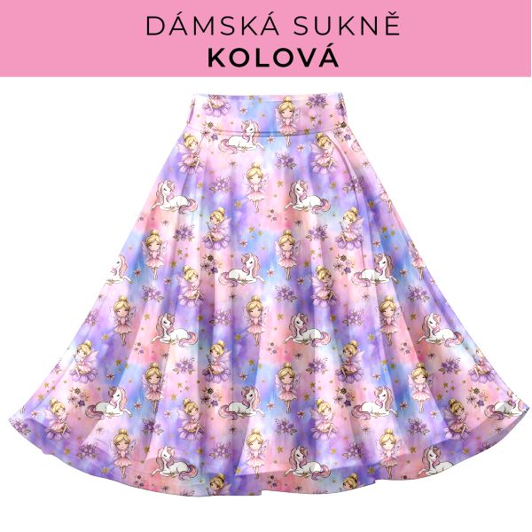 DÁMSKÝ střih - Kolová sukně