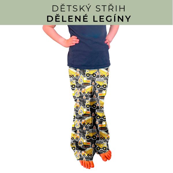 Dětský střih - Dělené legíny
