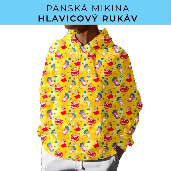 PÁNSKÝ střih - mikina s kapucí