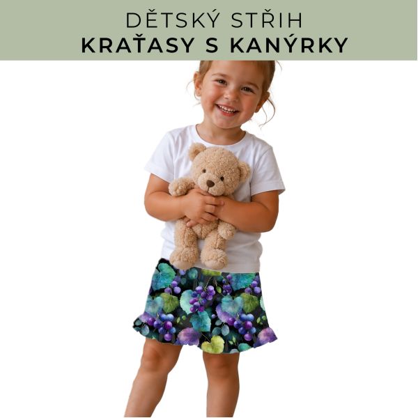 Dětský střih - Kraťásky s kanýrkem
