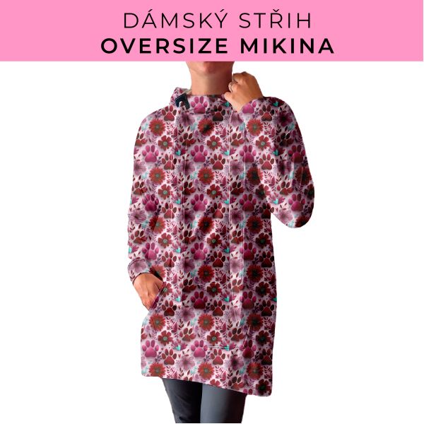 DÁMSKÝ střih - Oversize mikina