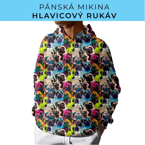 PÁNSKÝ střih - mikina s kapucí